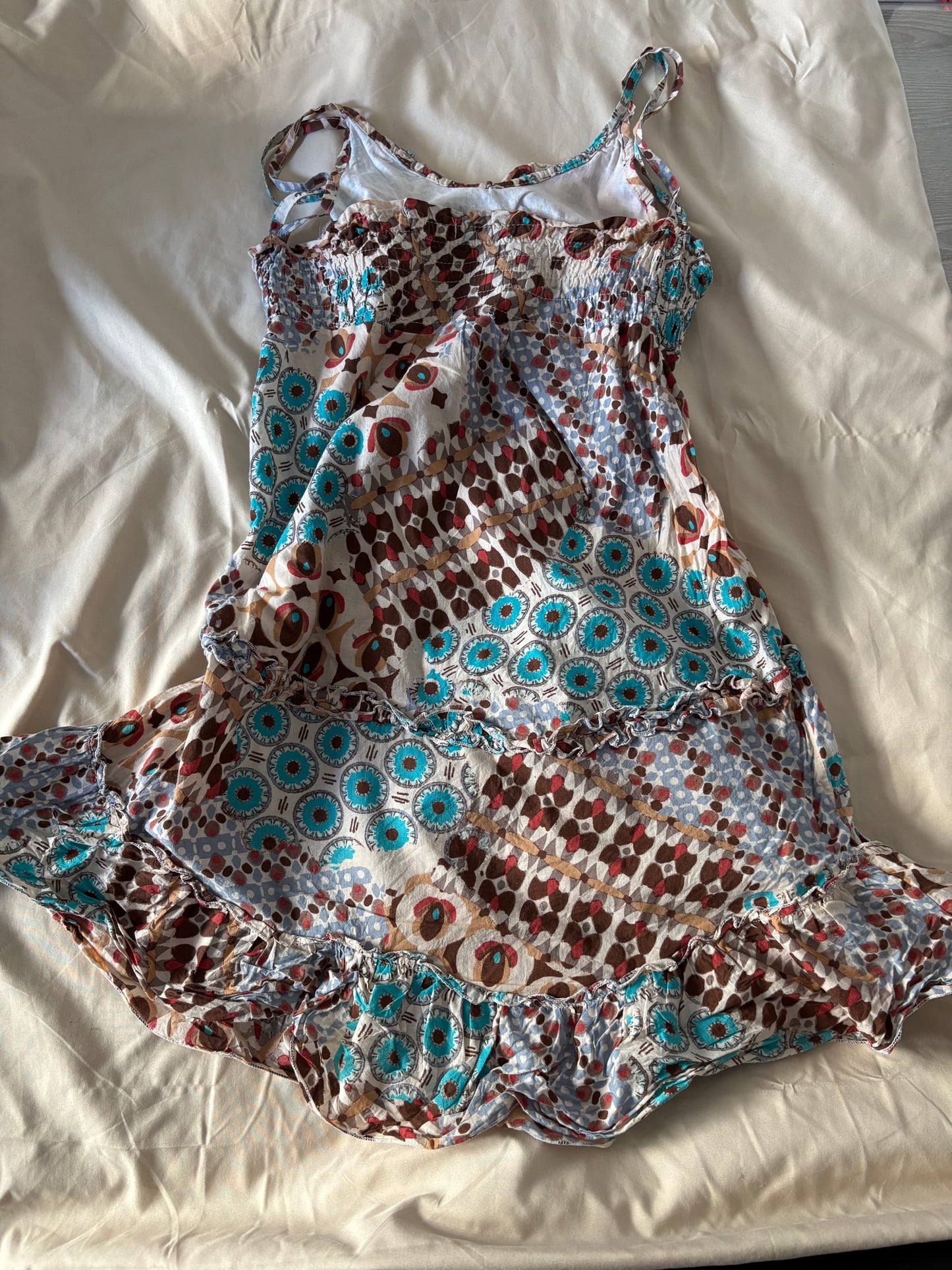 Boho ruffle cami top/dress