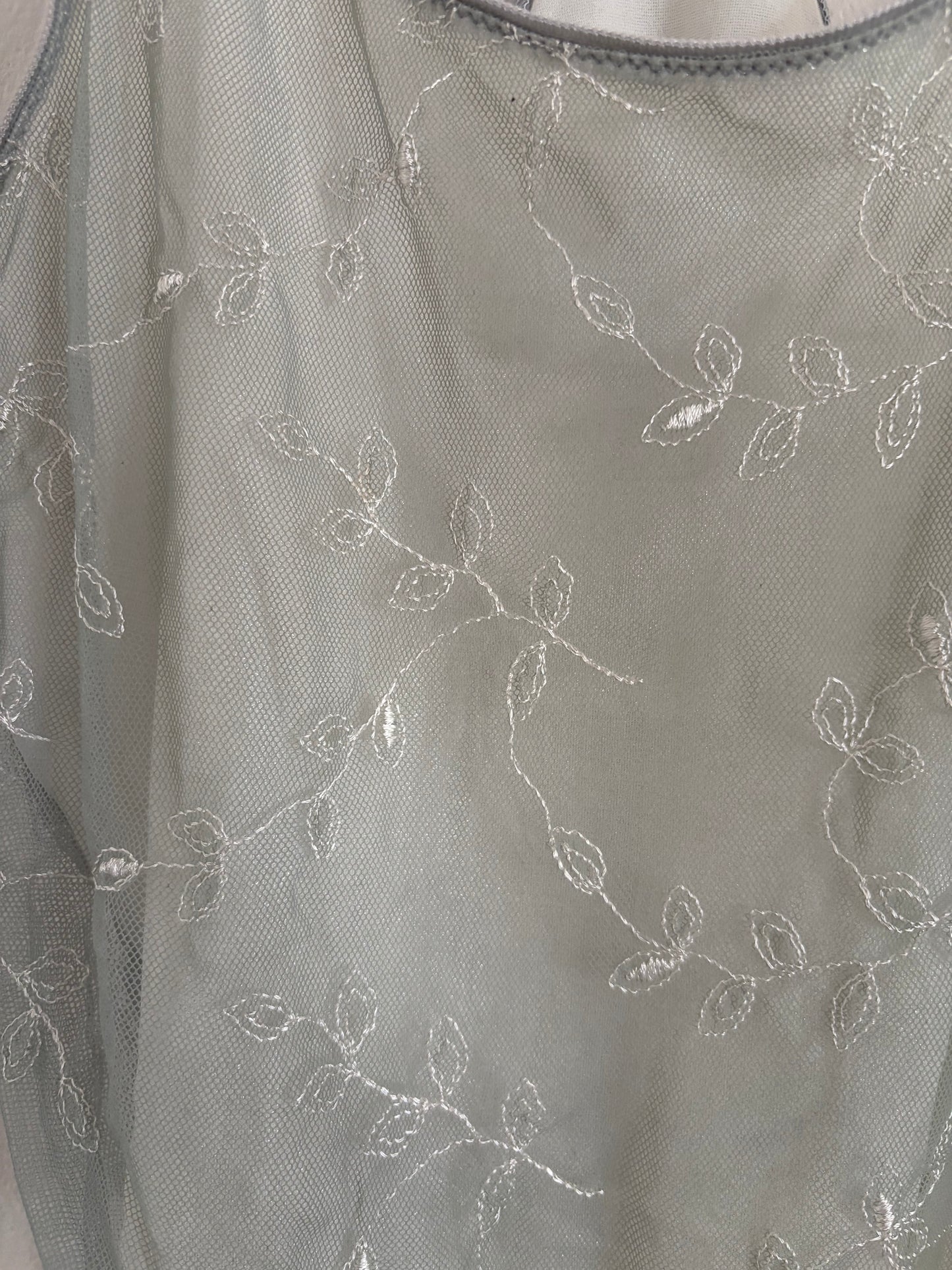 Sheer Lace Racerback Tank Top